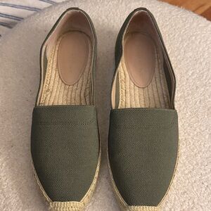 Banana Republic Olive Green Espadrille Flats